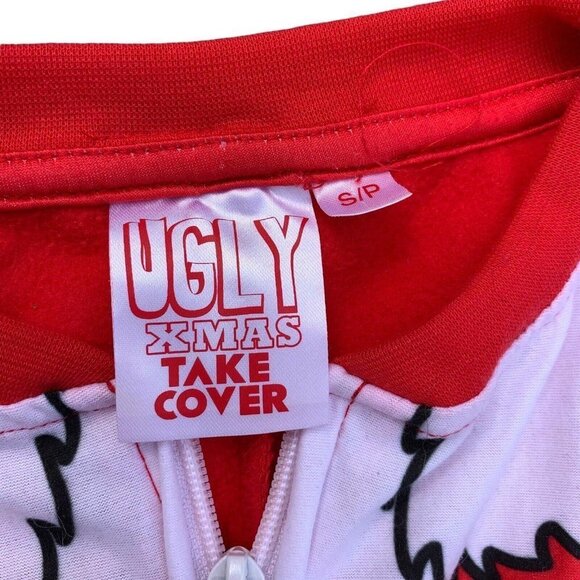 Christmas One Piece Adult Pyjamas Size Small Pajamas PJs Xmas Santa Sleepwear - Picture 4 of 10